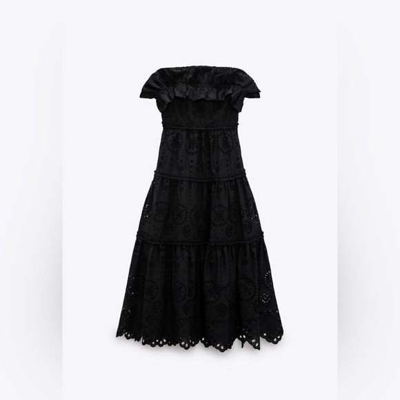 ZARA EMBROIDERED DRESS - Picture 3 of 7